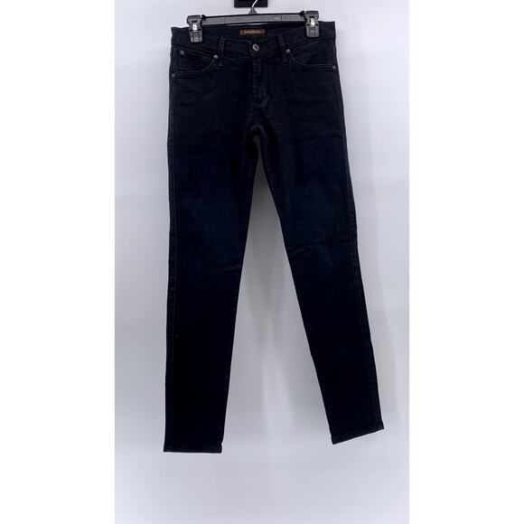 JAMES JEANS Women's Black Solid James Twiggy Regular-Fit Denim Jeans SZ 28 - Picture 1 of 9